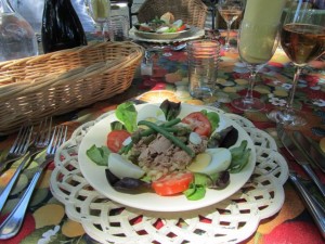 Nicoise Salad at Mas Cornud