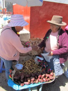 Village women at market